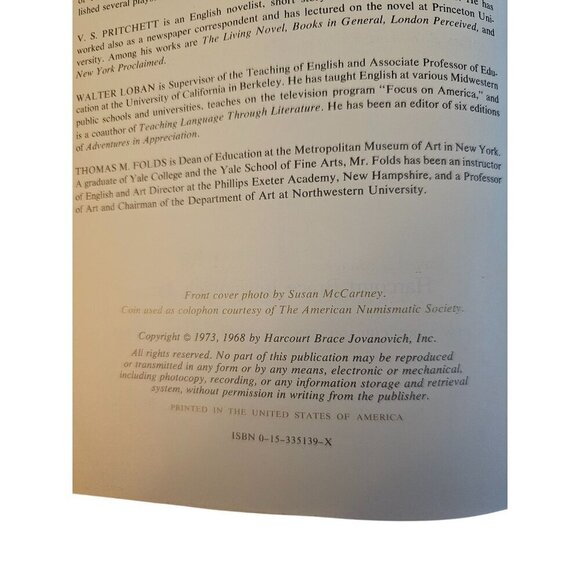 1973 Adventures In Appreciation Classic Hardcover Harcourt Brace Jovanovich - Picture 3 of 8